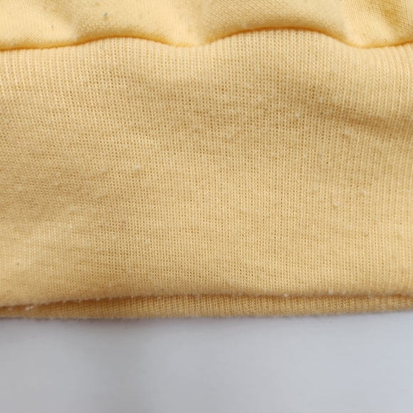 Vintage Haband For Her 80s 90 Granny Yellow Top Purple Collar Short Sleeve Large - Picture 11 of 17